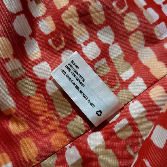 Gap Red Orange Cotton Peacoat size small with black buttons and buckle at neck - Picture 8 of 16